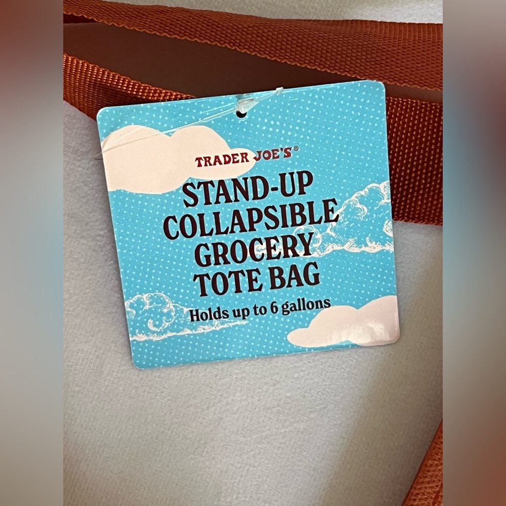 Trader Joes Tote Standup Collapsible grocery
Bag - Picture 3 of 4